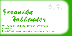 veronika hollender business card